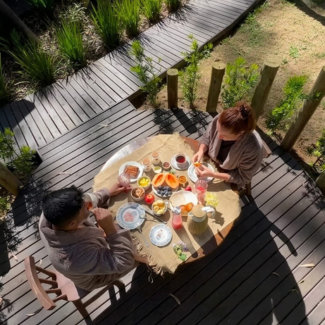 experiência café da manhã glamping Guardião da Montanha 