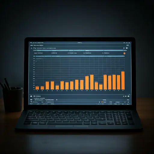 Painel de controle com gráficos de dados